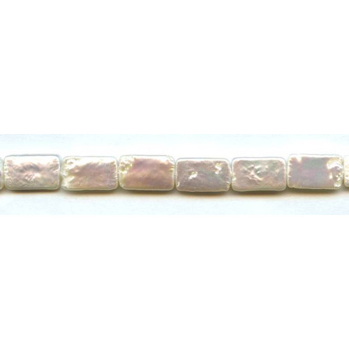 011-1101 Freshwater Pearl Coin <br>10x16 Rectangle Coin