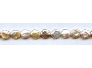 Freshwater Pearl Coin 10mm Flower Coin