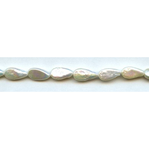 011-1125 Freshwater Pearl Coin <br>8x16 Pear Coin