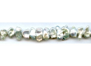 Freshwater Pearl Keshi 12mm Side-drilled