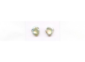 Freshwater Pearl 9-9.5mm Undrilled Keshi Pair