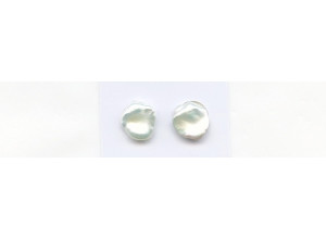 Freshwater Pearl 10-11mm Undrilled Keshi Pair