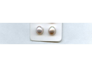 Freshwater Pearl 7.5-8x9 Half-drilled Teardrop Pair