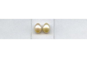 Freshwater Pearl 11x9 Undrilled Teardrop Pair