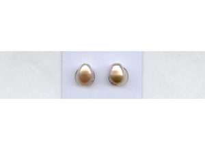 Freshwater Pearl 8x11 Half-drilled Teardrop Pair