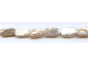 Freshwater Pearl Coin 10x16 Rectangle Coin