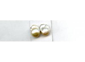 Freshwater Pearl Fancy 13-14x Undrilled Baroque Pair