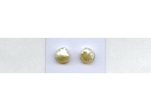 Freshwater Pearl Fancy 10x11 Undrilled Baroque Pair