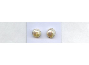 Freshwater Pearl Fancy 9x10 Undrilled Baroque Pair