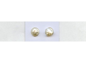 Freshwater Pearl Fancy 8x9 Undrilled Baroque Pair