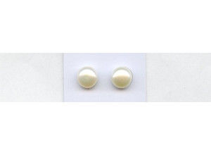 Freshwater Pearl 10-10.5mm Half-drilled Button Pair