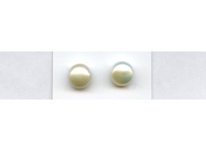 Freshwater Pearl 12mm Undrilled Button Pair