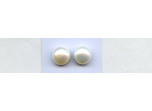 Freshwater Pearl 12mm Undrilled Botton Pair