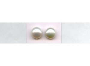 Freshwater Pearl 12.5-13mm Undrilled botton Pair