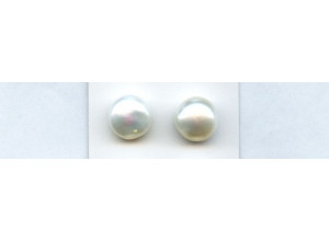 Freshwater Pearl 13.5-14mm Undrilled Botton Pair