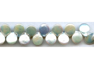 Freshwater Pearl Drop 14mm Coin Drop