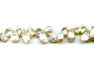 Freshwater Pearl Drop 10mm Keshi Petal