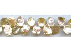 Freshwater Pearl Drop 13-16x Keshi Petal