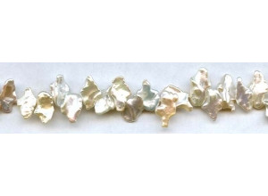 Freshwater Pearl Drop 10-13x Keshi Leaf