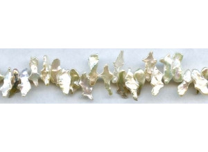 Freshwater Pearl Drop 10-15x Keshi Leaf