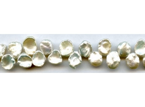 Freshwater Pearl Drop 10-12mm Keshi Petal