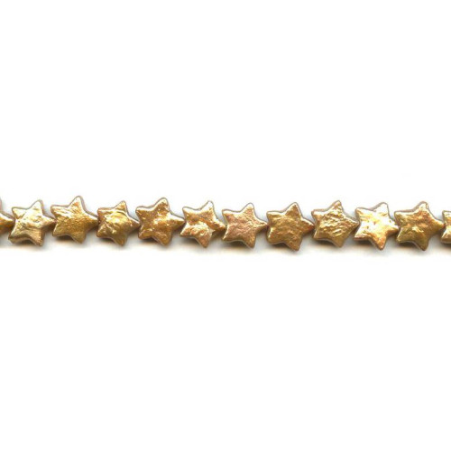 031-1053 Freshwater Pearl Coin <br>10mm Star Coin