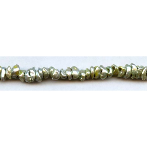 032-0011 Freshwater Pearl Keshi <br>9mm Center-drilled Keshi