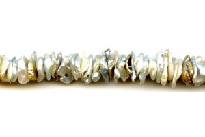 Freshwater Pearl keshi 10-16x Center-drilled