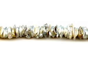 Freshwater Pearl keshi 10-16x Center-drilled