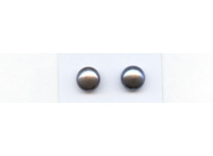 Freshwater Pearl 11.5-12mm Half-drilled Button Pair