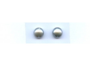 Freshwater Pearl 11.5-12mm Half-drilled Button Pair