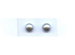 Freshwater Pearl 10.5-11mm Half-drilled Button Pair