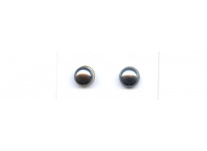 Freshwater Pearl 9.5-10mm Half-drilled Button Pair