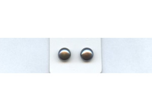 Freshwater Pearl 8.5-9mm Half-drilled Button Pair