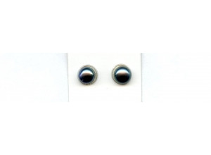 Freshwater Pearl 8-8.5mm Half-drilled Button Pair