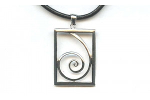 Sterling Silver 38x28 Pendant