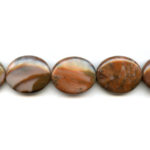 100-0519 Autumn Stone <br>25x30 Flat Oval