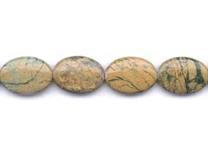 Green Line Jasper 18x25 Flat Oval