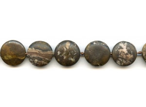 Matte Outback Jasper 17-19mm Dime