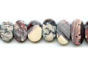 Porcelain Jasper 20-35x Flat Oval Drop