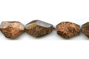 Spider Jasper 16-20x Faceted Flat Nugget