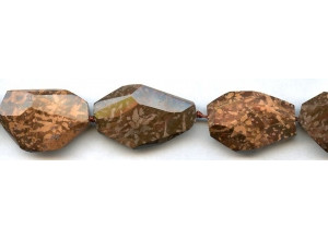 Spider Jasper 16-20x Faceted Flat Nugget