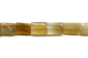 Yellow Chalcedony 13x18 Faceted Flat Rectangle