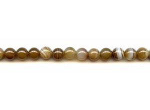 Brown Banded Agate 8mm Round