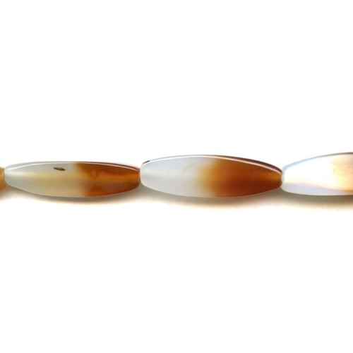 102-0213 Bi-Tone Agate <br>11x37 Tri-Oval