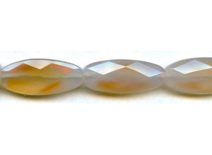 Pink Agate 18x40 Faceted Flat Oval