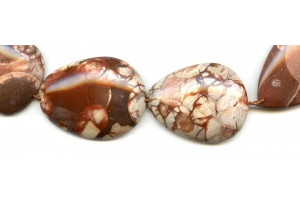 Bird Eye Agate 21-27x Fancy Flat Oval