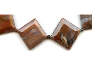 Brown Chalcedony 35x Beveled Diamond