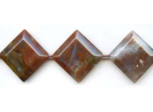 Brown Chalcedony 33x Beveled Diamond