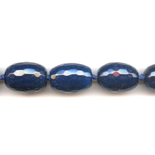 102-0499 Dyed Agate <br>20x30 Faceted Oval